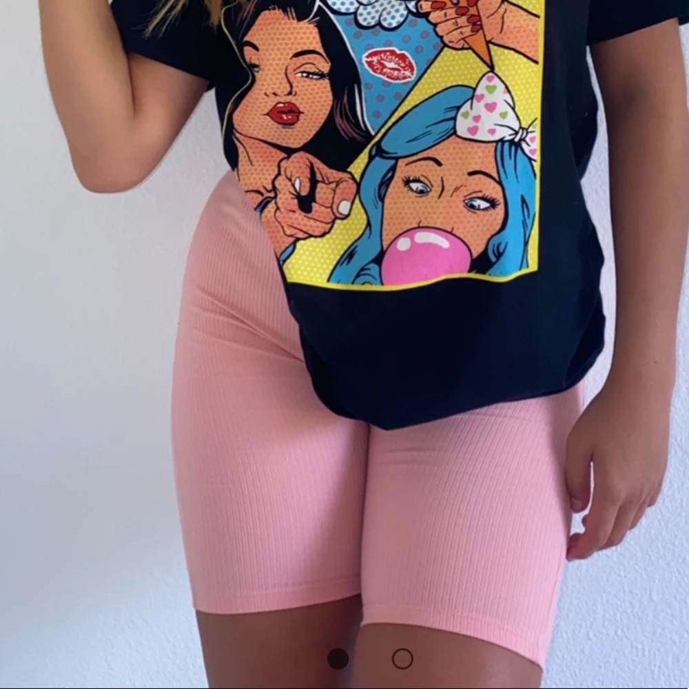 Pink Biker Shorts